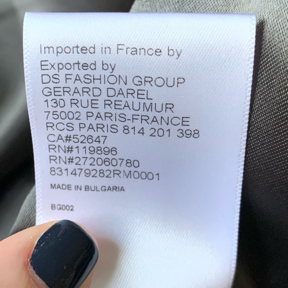 Gerard Darel GRAY Wool Blend Coat - Picture 7 of 8